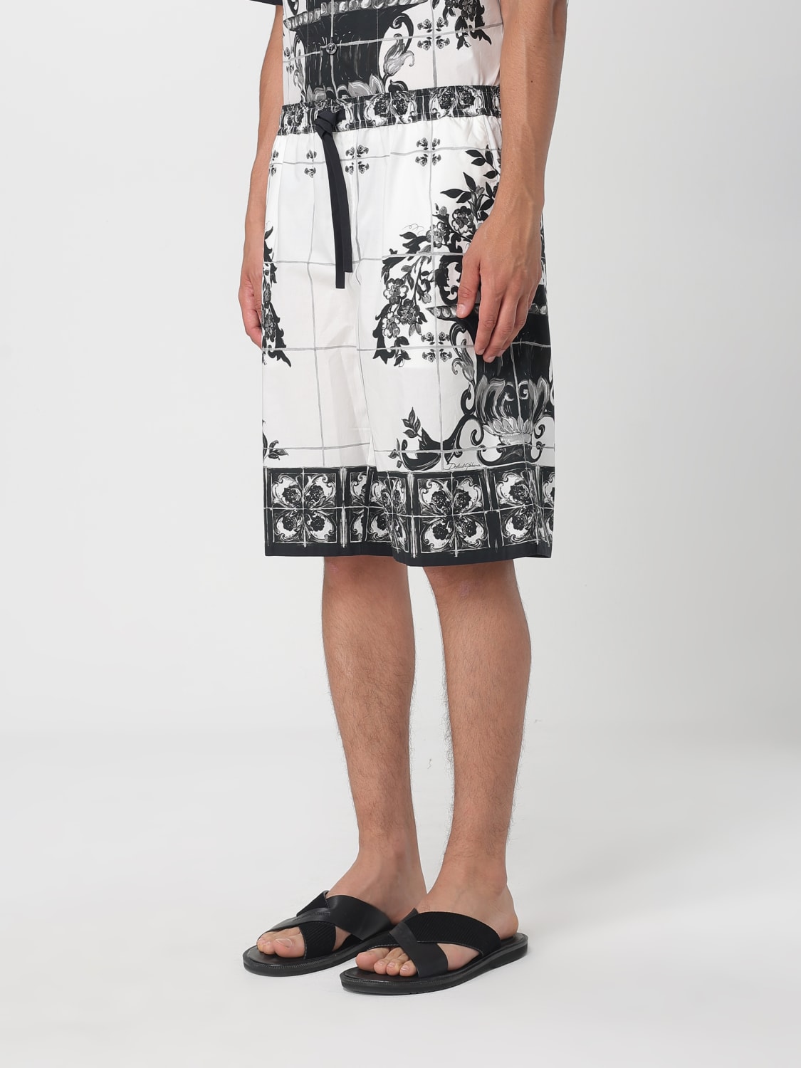 DOLCE & GABBANA SHORT: Short homme Dolce & Gabbana, Blanc - Img 4