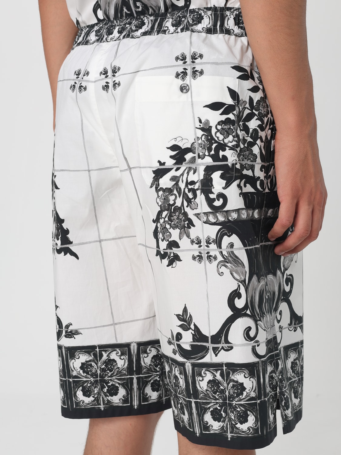 DOLCE & GABBANA SHORT: Short homme Dolce & Gabbana, Blanc - Img 5