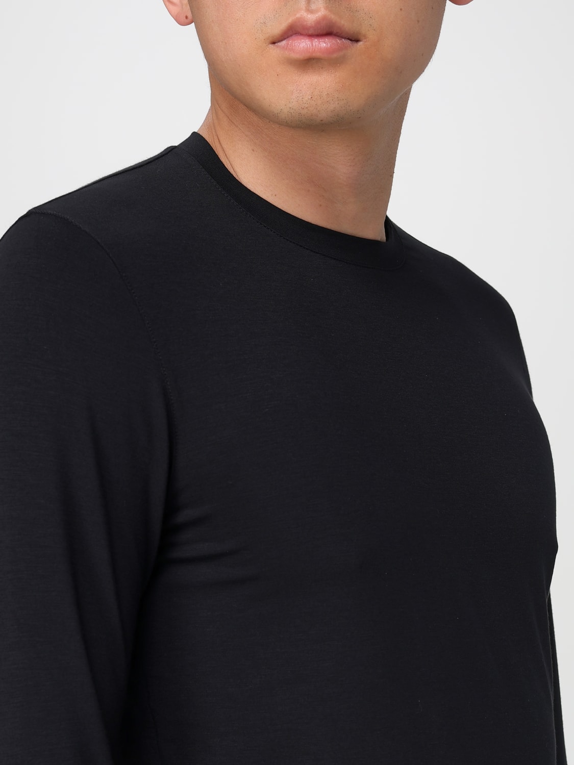 GIORGIO ARMANI T-SHIRT: T-shirt men Giorgio Armani, Black - Img 4