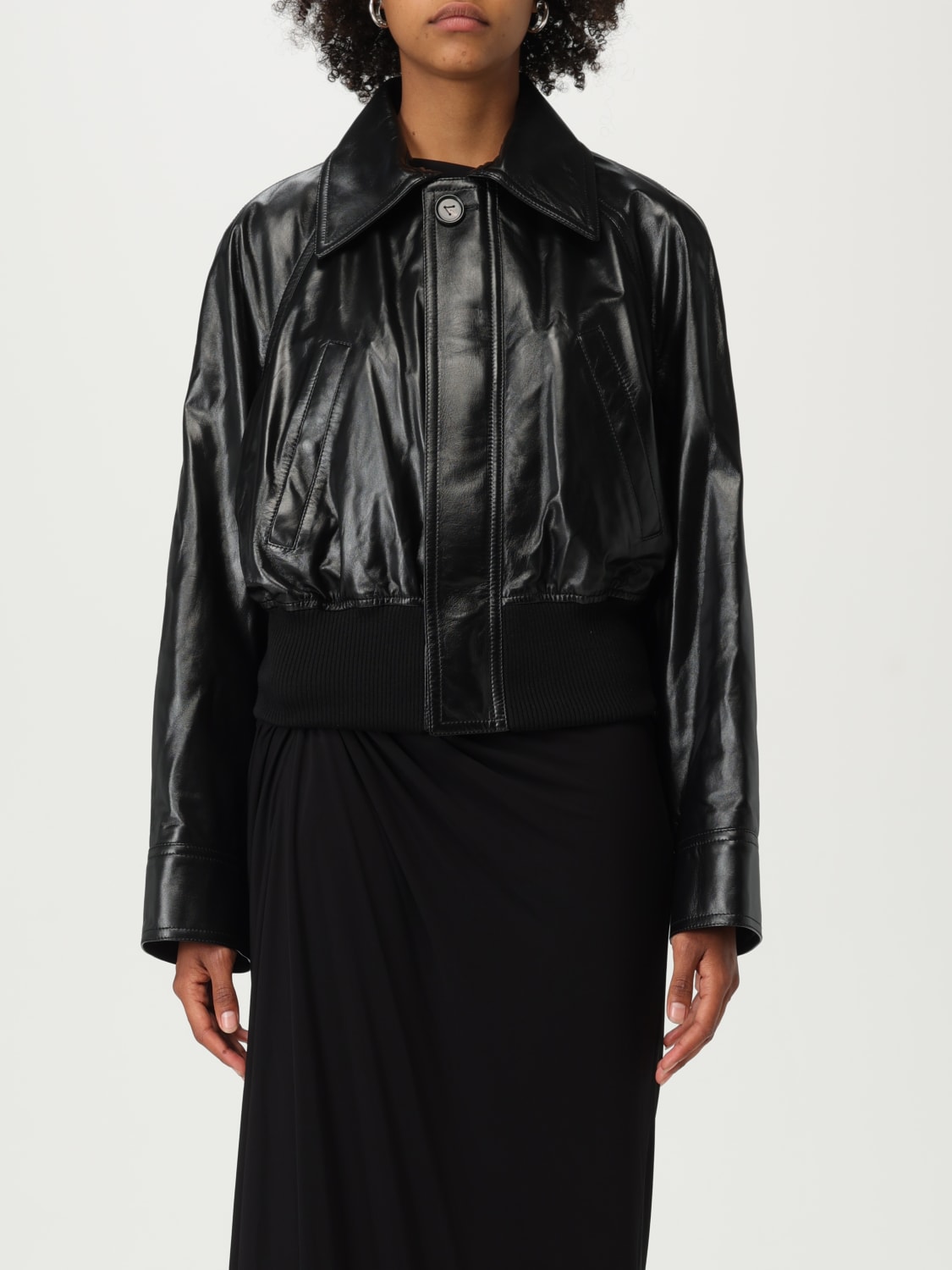 アウターその他 BOTTEGA VENETA Woman Blazer Black 835298V5AC0 1000 BOTTEGA VENETA: Blazer woman - Black | Bottega Veneta jacket