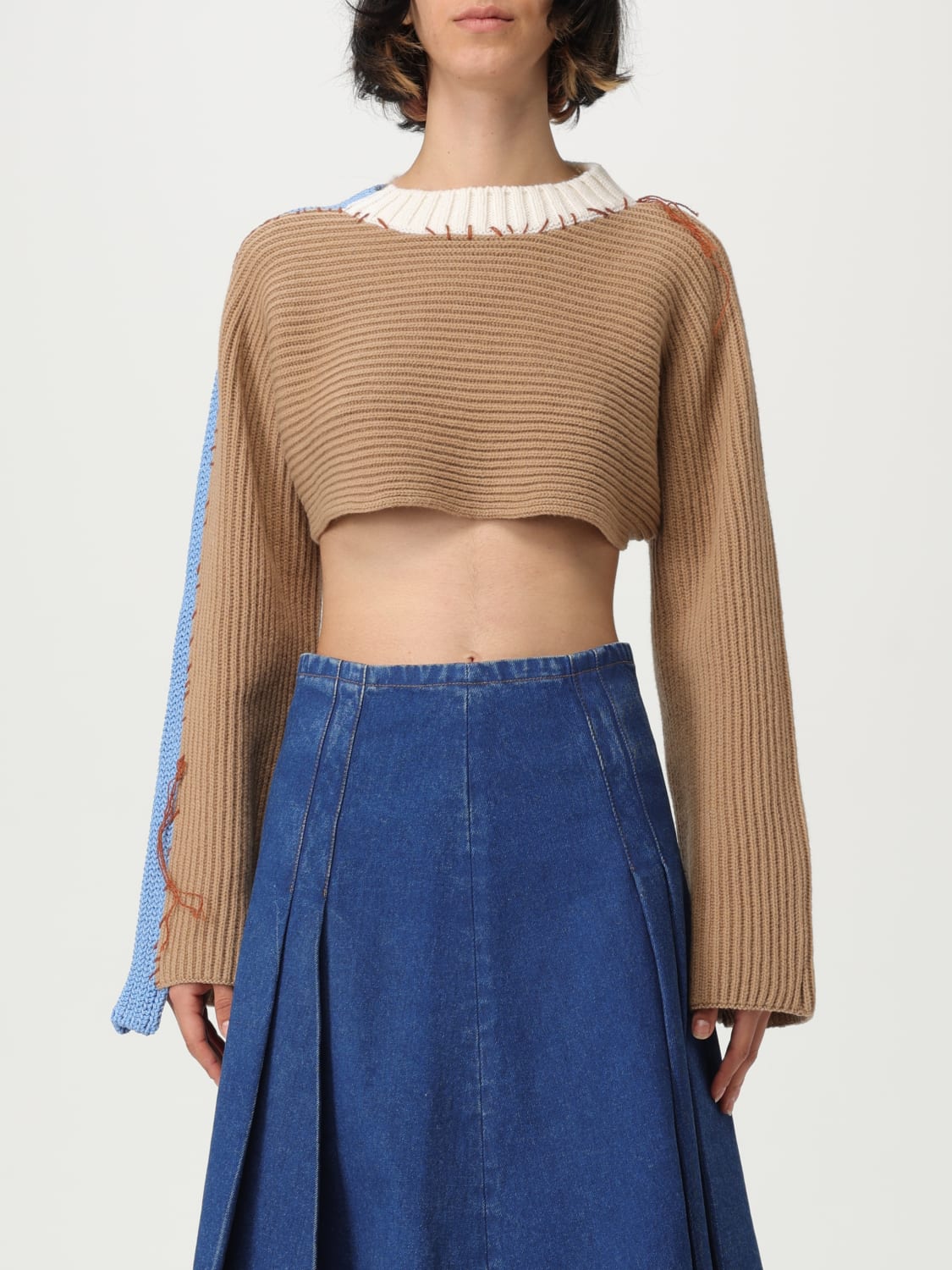 MARNI SWEATER: Sweater woman Marni, Beige - Img 1