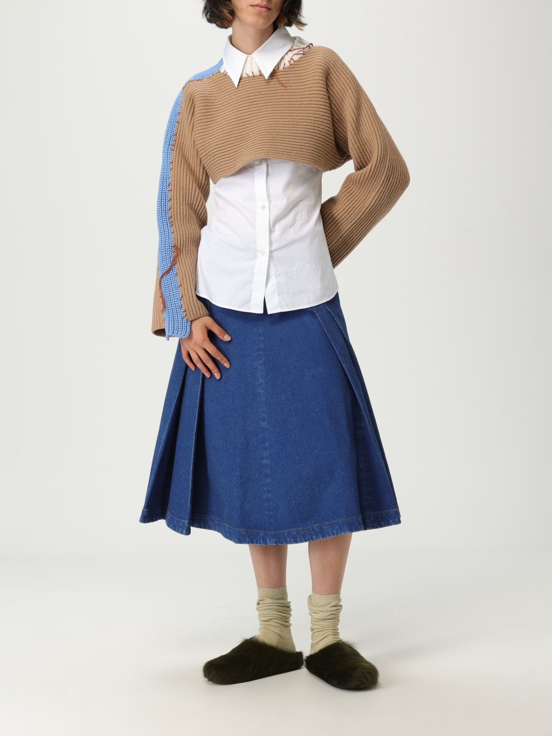 MARNI SWEATER: Sweater woman Marni, Beige - Img 2