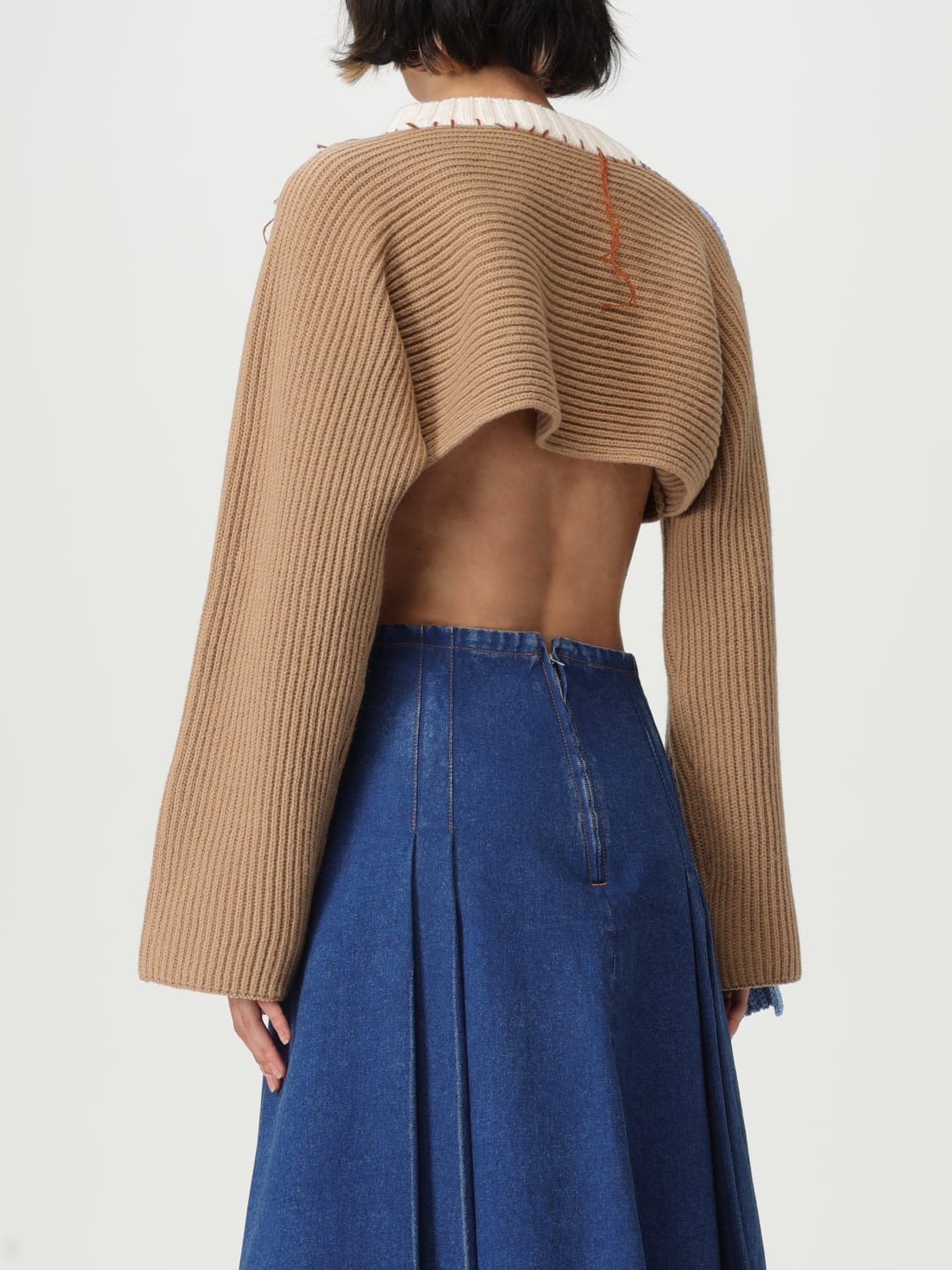 MARNI SWEATER: Sweater woman Marni, Beige - Img 3