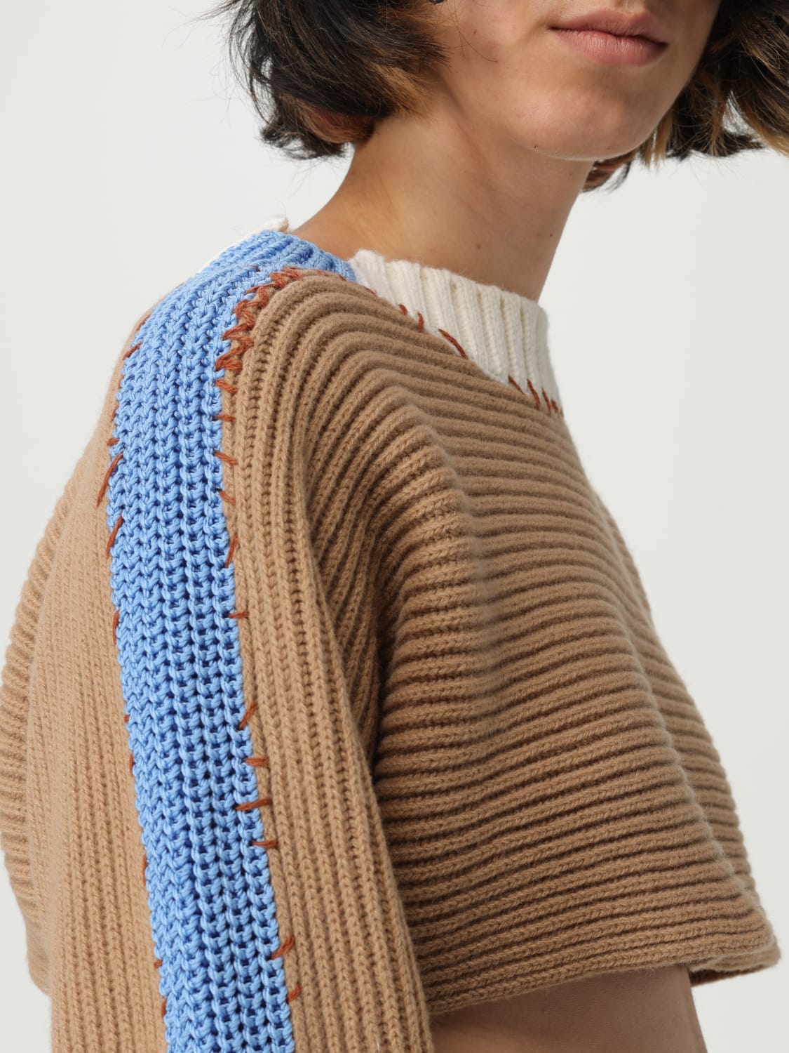 MARNI SWEATER: Sweater woman Marni, Beige - Img 5