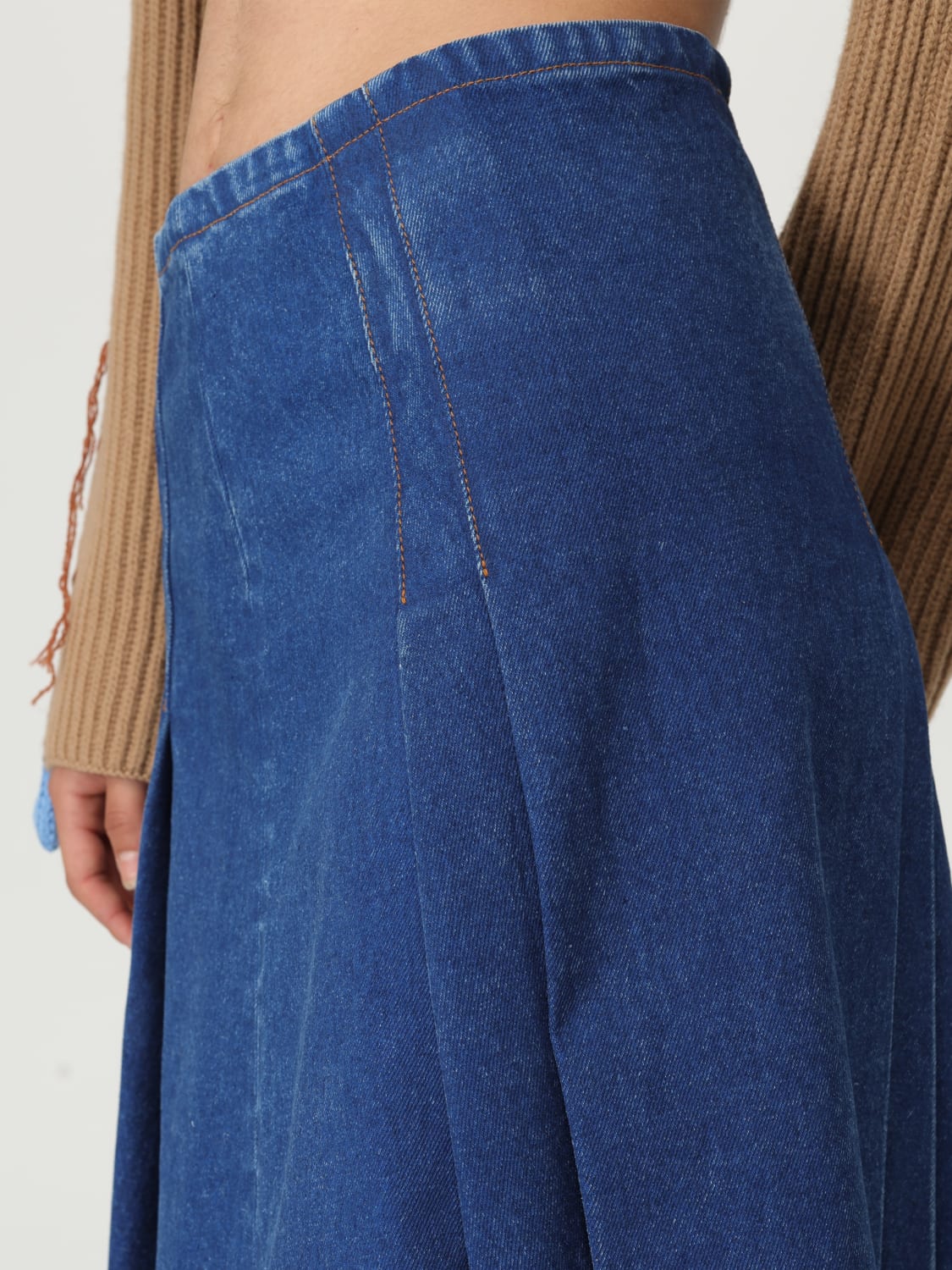 MARNI GONNA: Gonna Marni in denim , Blue - Img 5