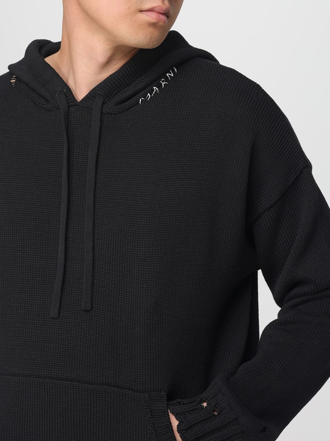 MARNI SWEATSHIRT: Sweater men Marni, Black - Img 4