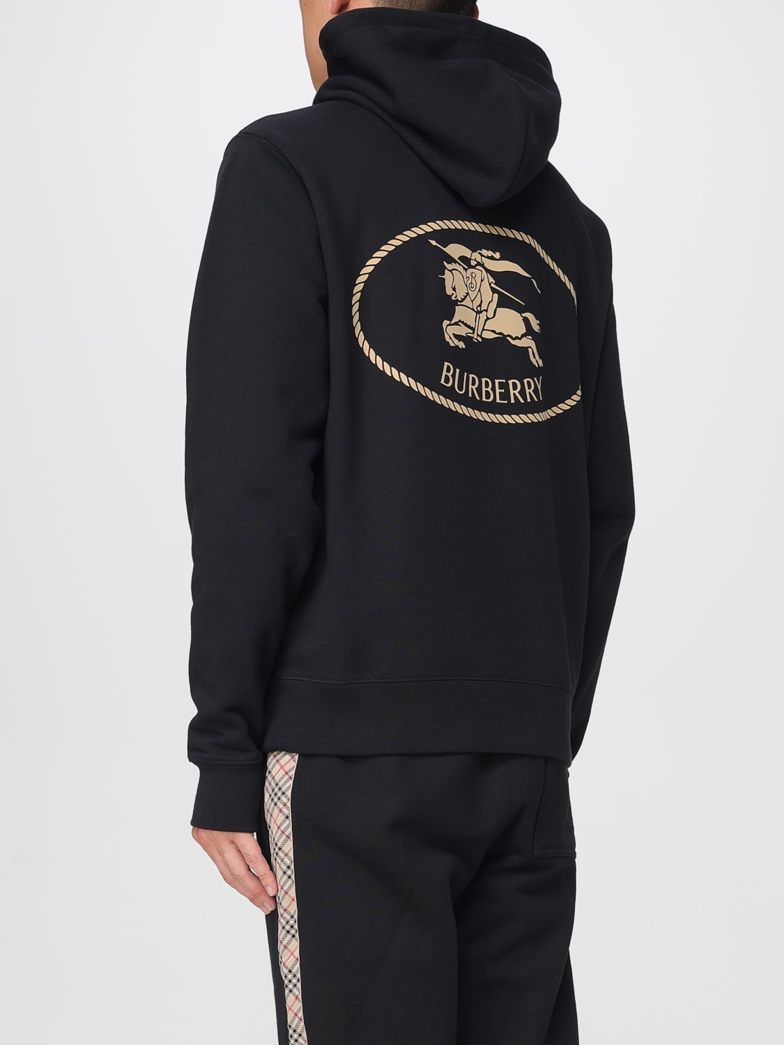 BURBERRY SWEATSHIRT: Pullover herren Burberry, Schwarz - Img 3