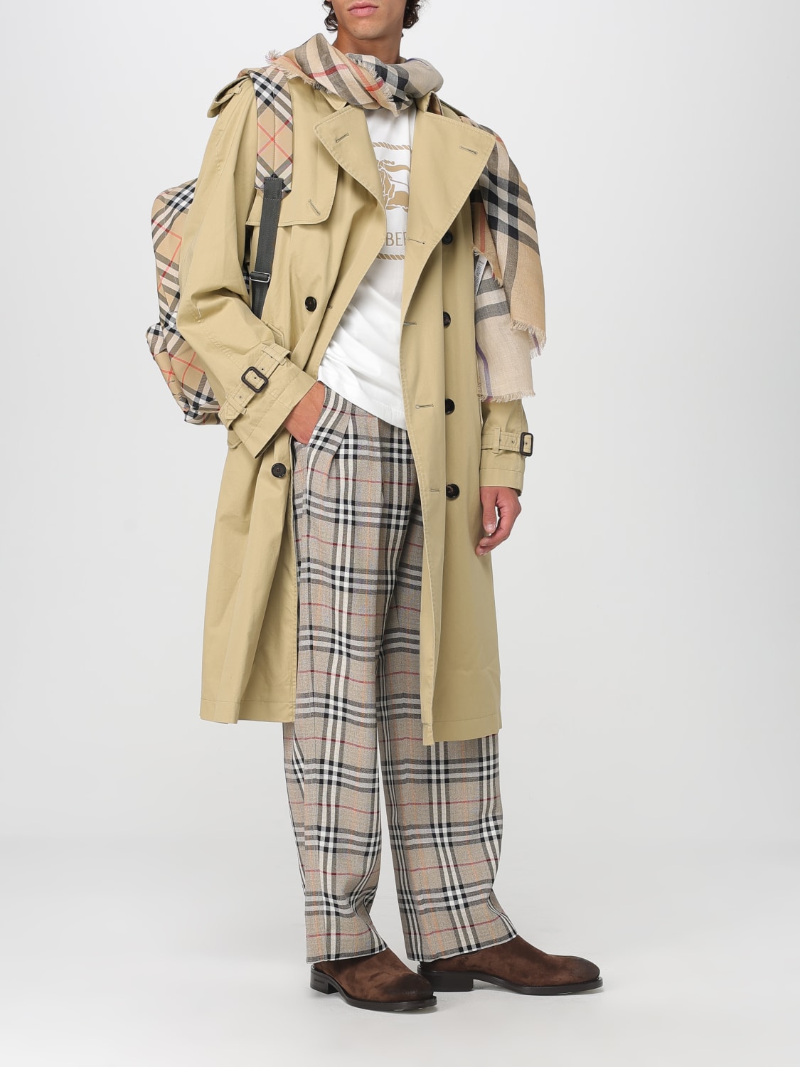 BURBERRY ÉCHARPE: écharpe homme Burberry, Beige - Img 4