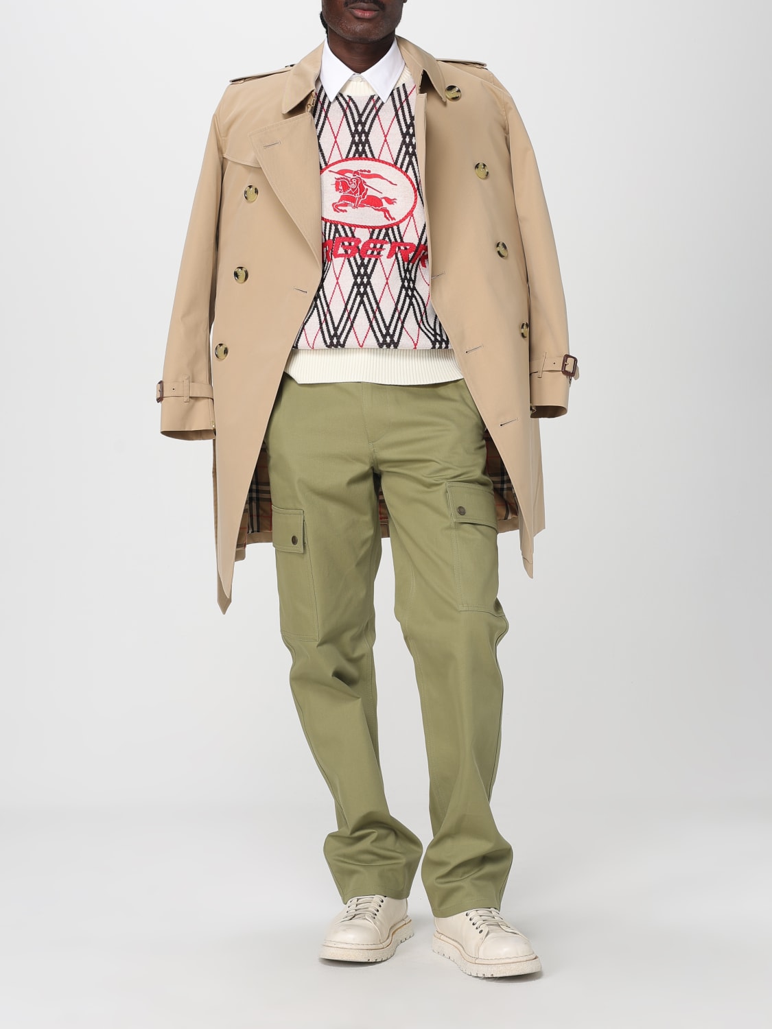 BURBERRY SWEATER: Sweater men Burberry, Multicolor - Img 2