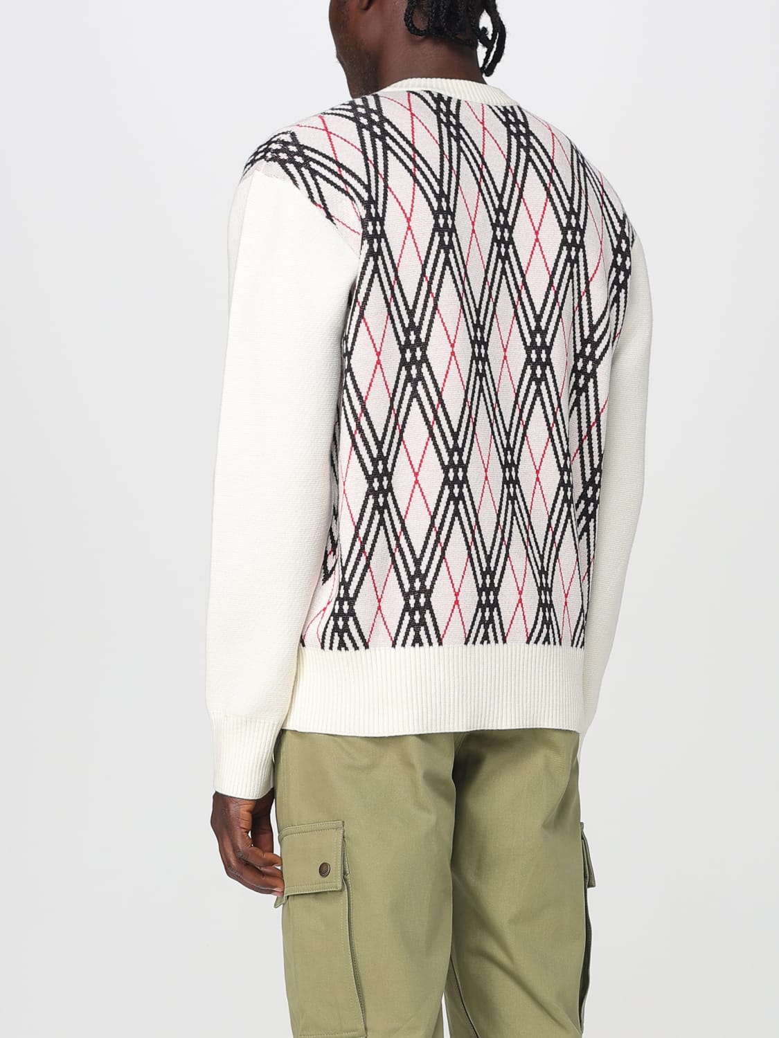 BURBERRY SWEATER: Sweater men Burberry, Multicolor - Img 3