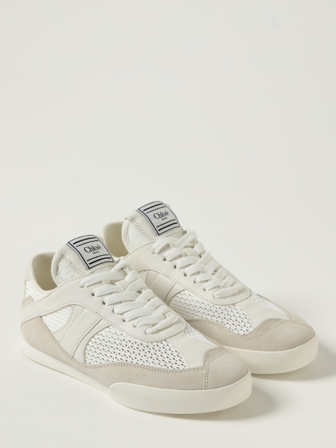 CHLOÉ SNEAKERS: Sneakers woman ChloÉ, Cream - Img 2