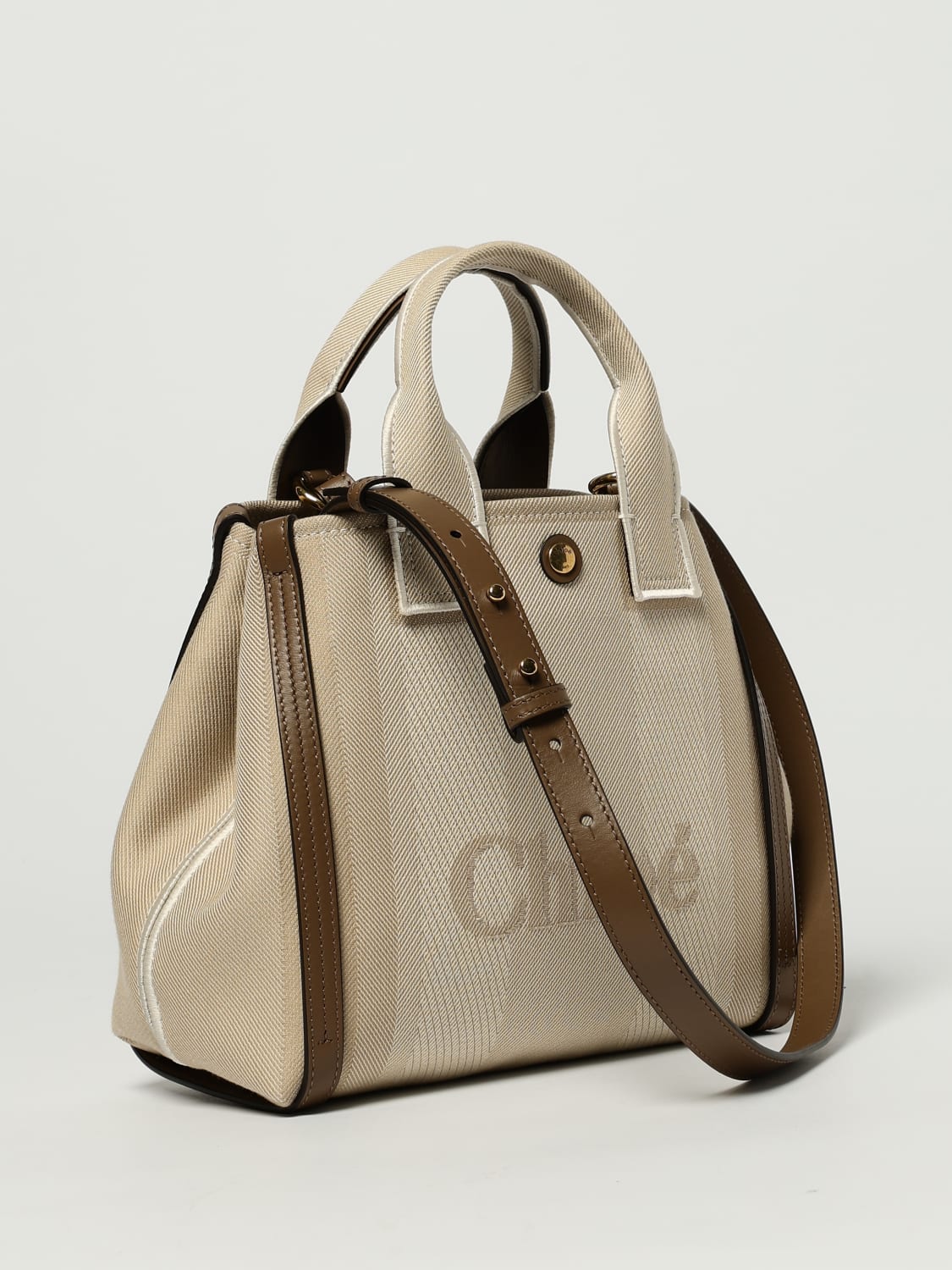 CHLOÉ SAC À MAIN: Sac porté main femme ChloÉ, Beige - Img 3