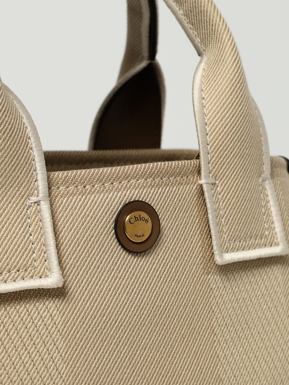 CHLOÉ SAC À MAIN: Sac porté main femme ChloÉ, Beige - Img 4