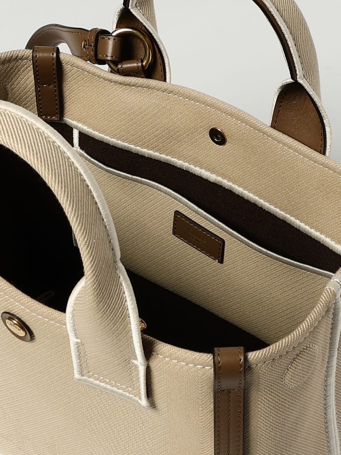 CHLOÉ SAC À MAIN: Sac porté main femme ChloÉ, Beige - Img 5