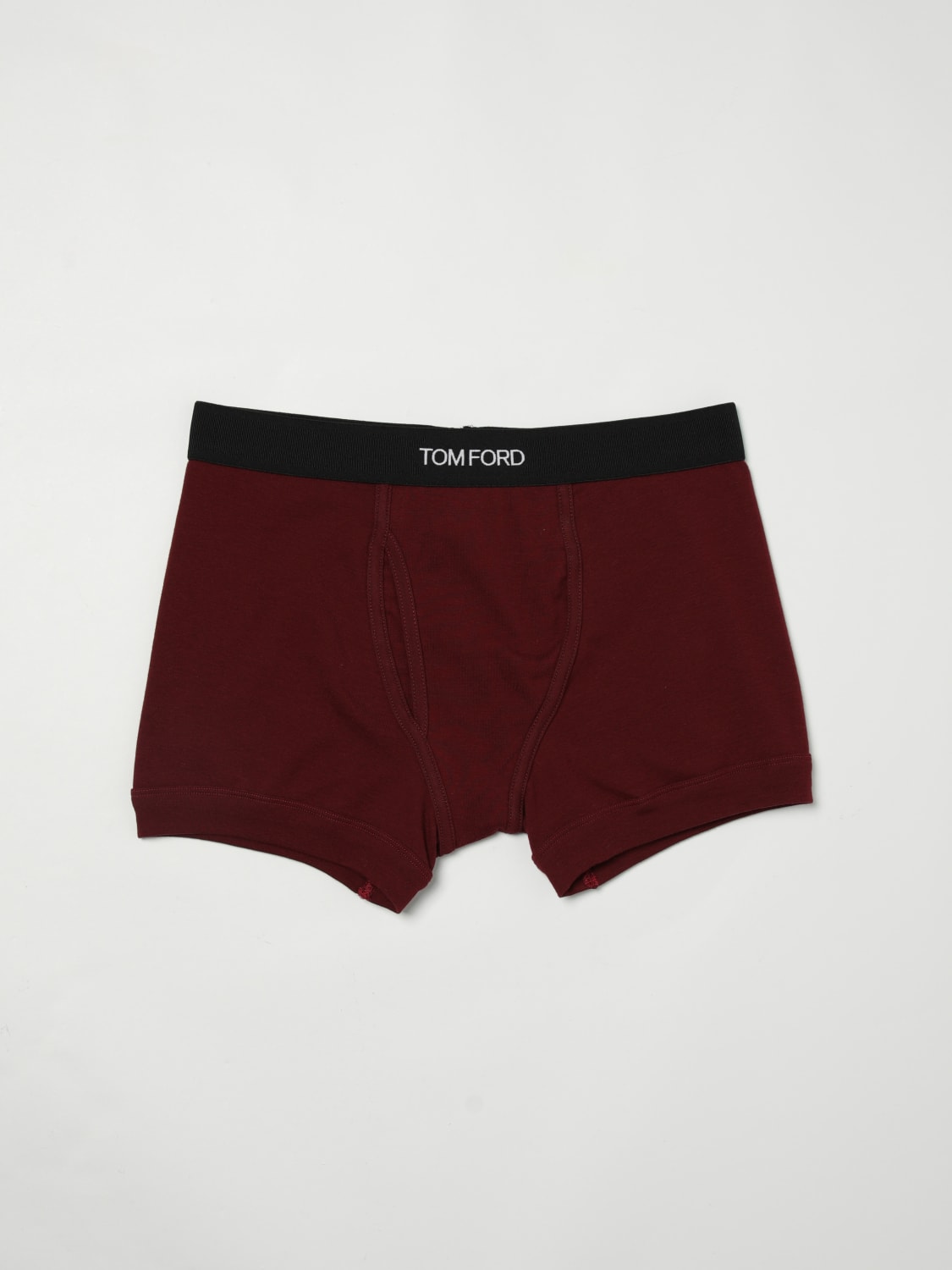 TOM FORD INTIMO: Slip intimo in cotone stretch con logo Tom Ford, Viola - Img 1