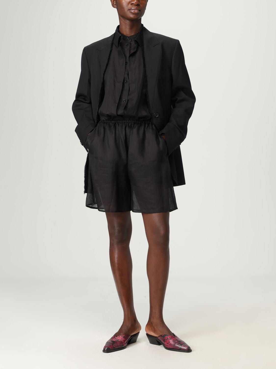 TOTEME GIACCA: Blazer Toteme in lana , Nero - Img 2