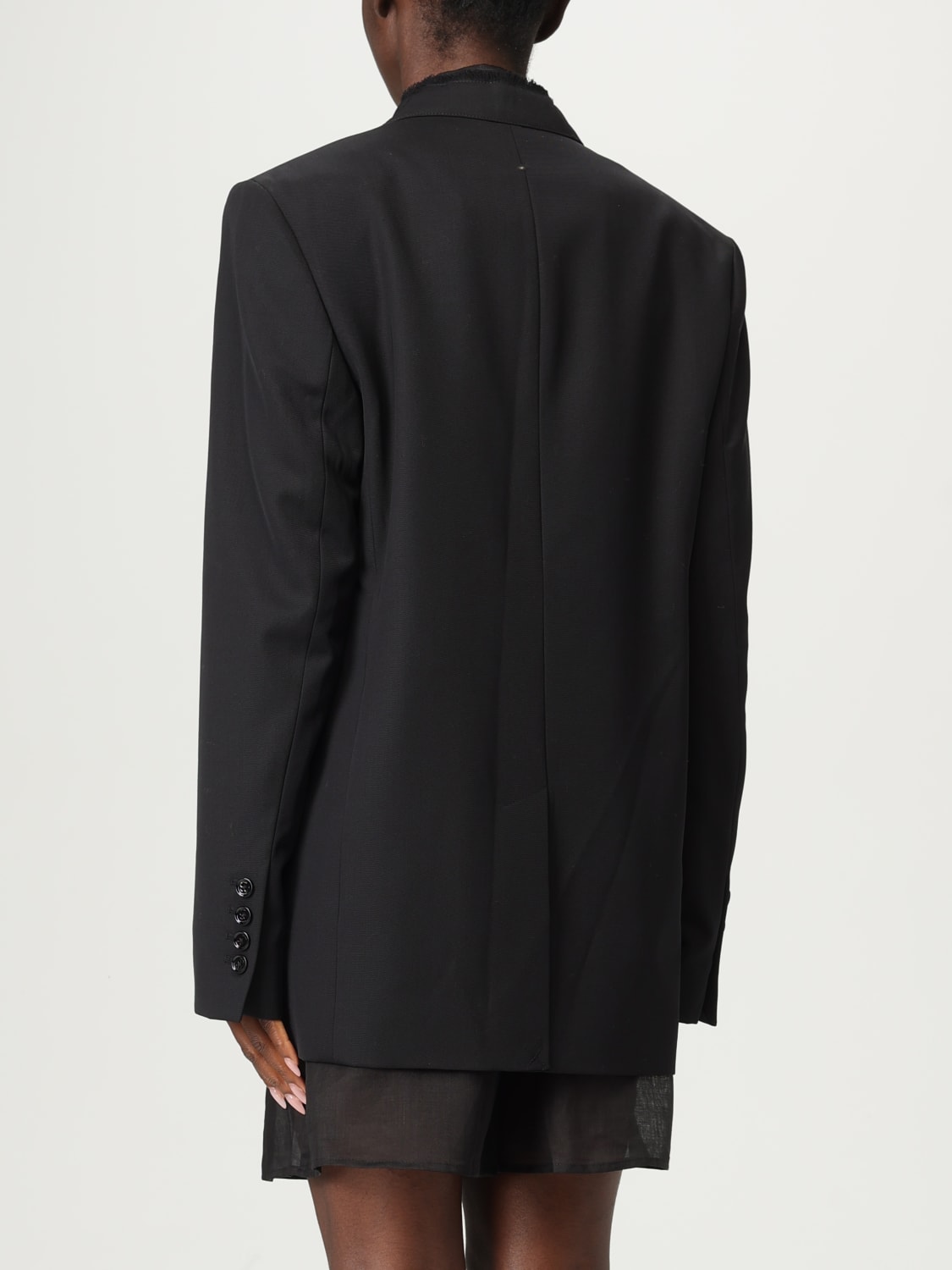 TOTEME GIACCA: Blazer Toteme in lana , Nero - Img 3