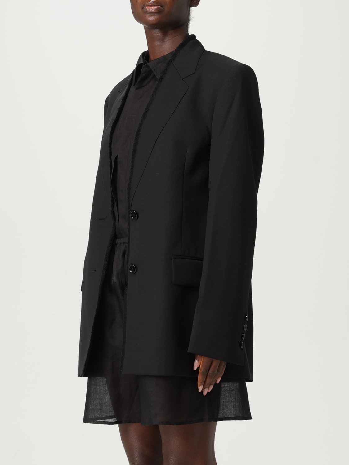 TOTEME GIACCA: Blazer Toteme in lana , Nero - Img 4