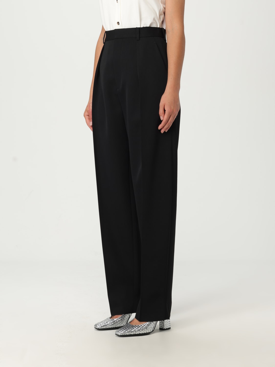 BOTTEGA VENETA PANTS: Pants woman Bottega Veneta, Black - Img 4