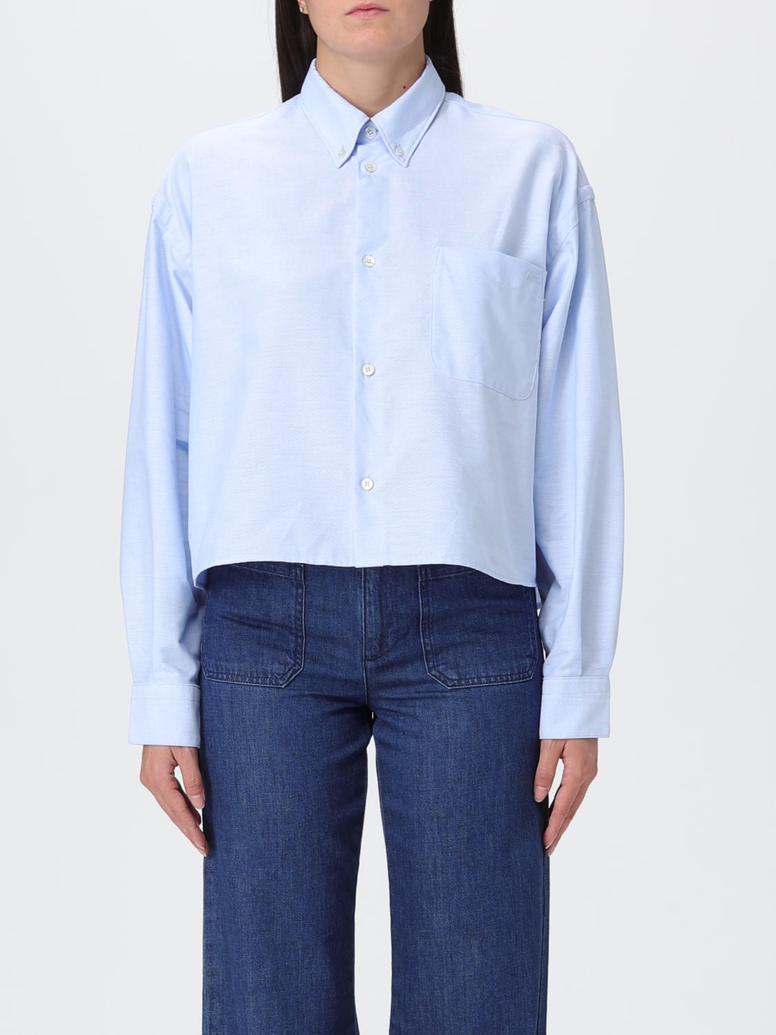 A.P.C. SHIRT: Shirt woman A.P.C., Gnawed Blue - Img 1