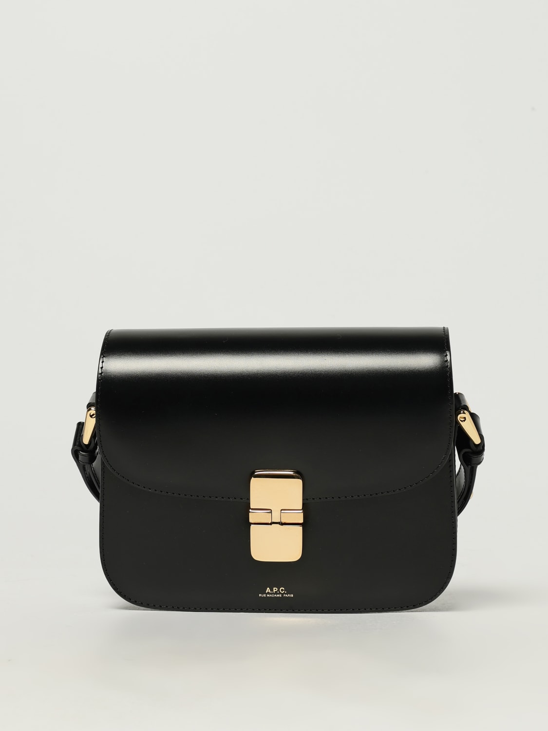 A.P.C. MINI BAG: Shoulder bag woman A.P.C., Black - Img 1