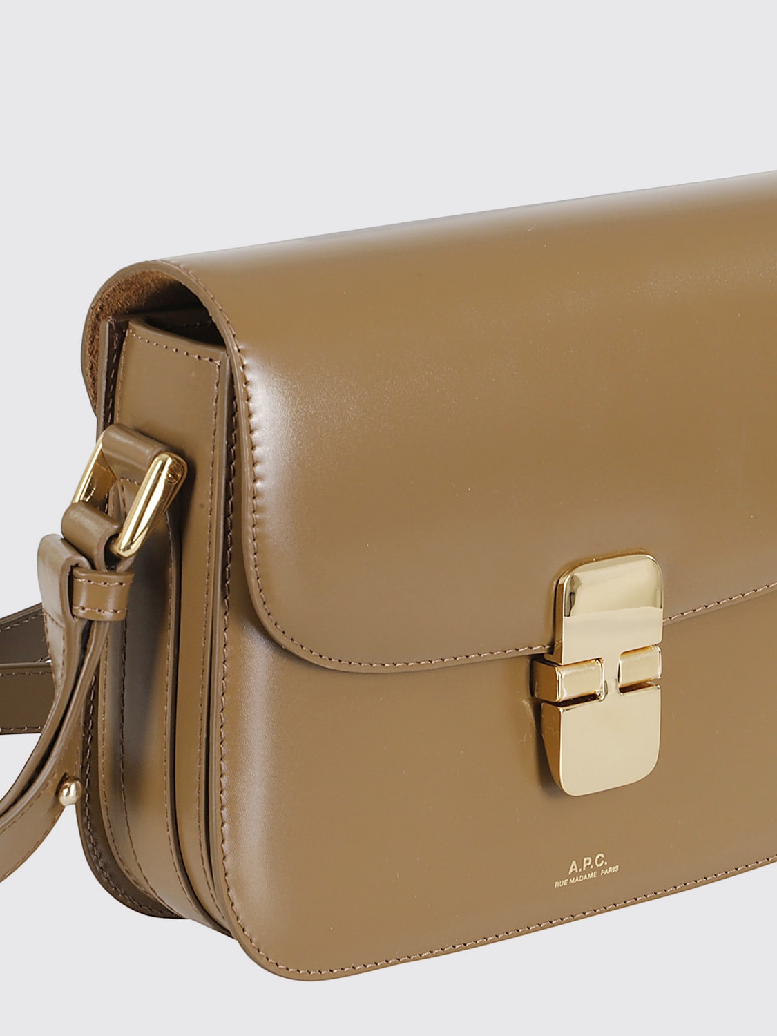 A.P.C. MINITASCHE: Schultertasche damen A.P.C., Haselnuss - Img 2