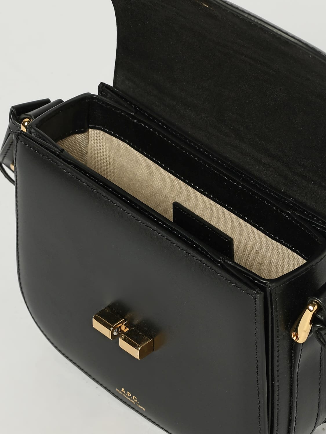 A.P.C. MINI BAG: Shoulder bag woman A.P.C., Black - Img 3