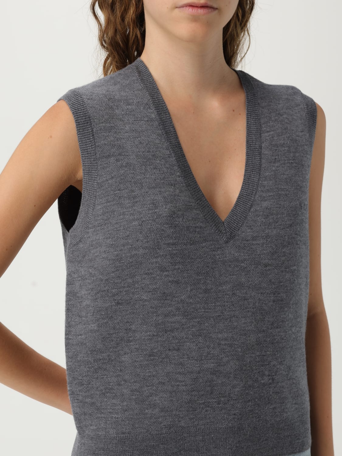 A.P.C. CHALECO: Jersey mujer A.P.C., Carbón - Img 5