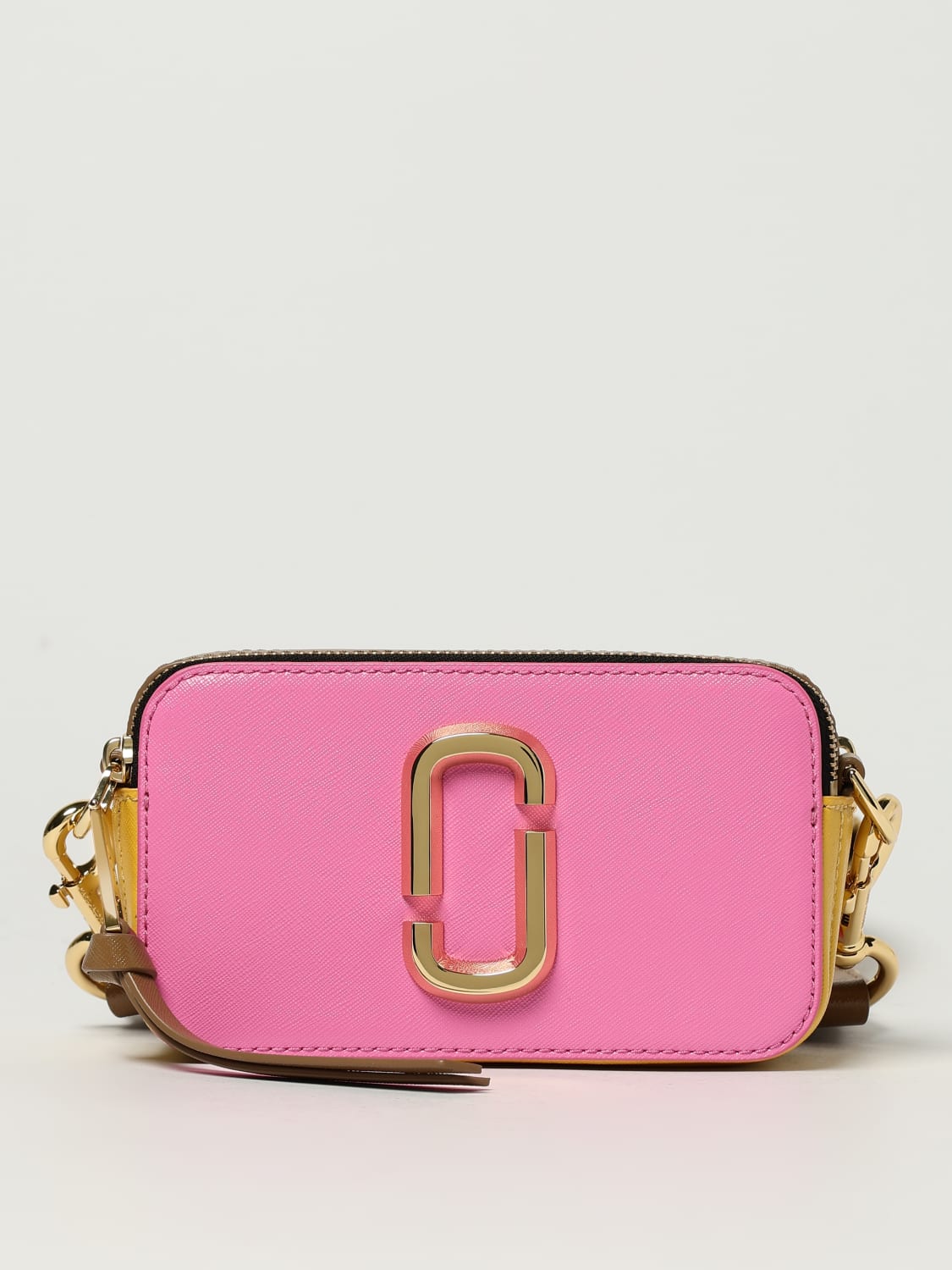 MARC JACOBS BORSA A TRACOLLA: Borsa The Snapshot Marc Jacobs in pelle, Rosa - Img 1