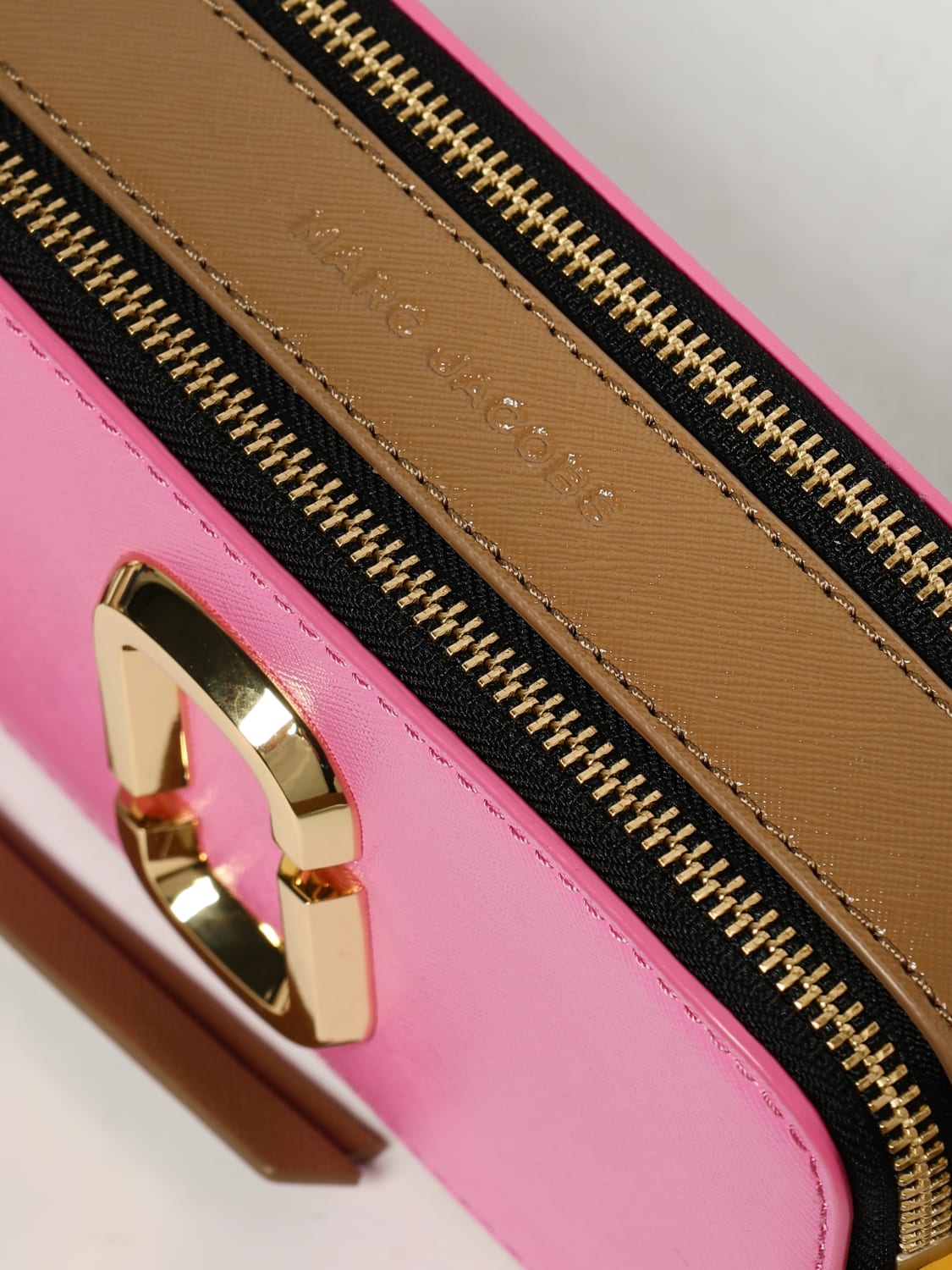 MARC JACOBS BORSA A TRACOLLA: Borsa The Snapshot Marc Jacobs in pelle, Rosa - Img 3