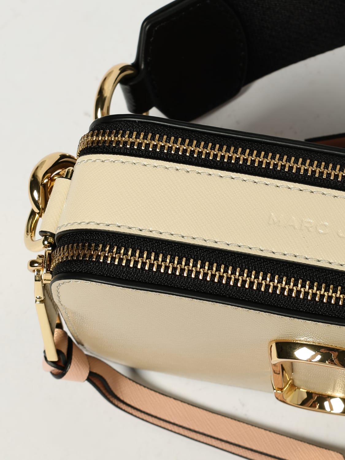 MARC JACOBS BORSA A TRACOLLA: Borsa The Snapshot Marc Jacobs in pelle, Kaki - Img 3