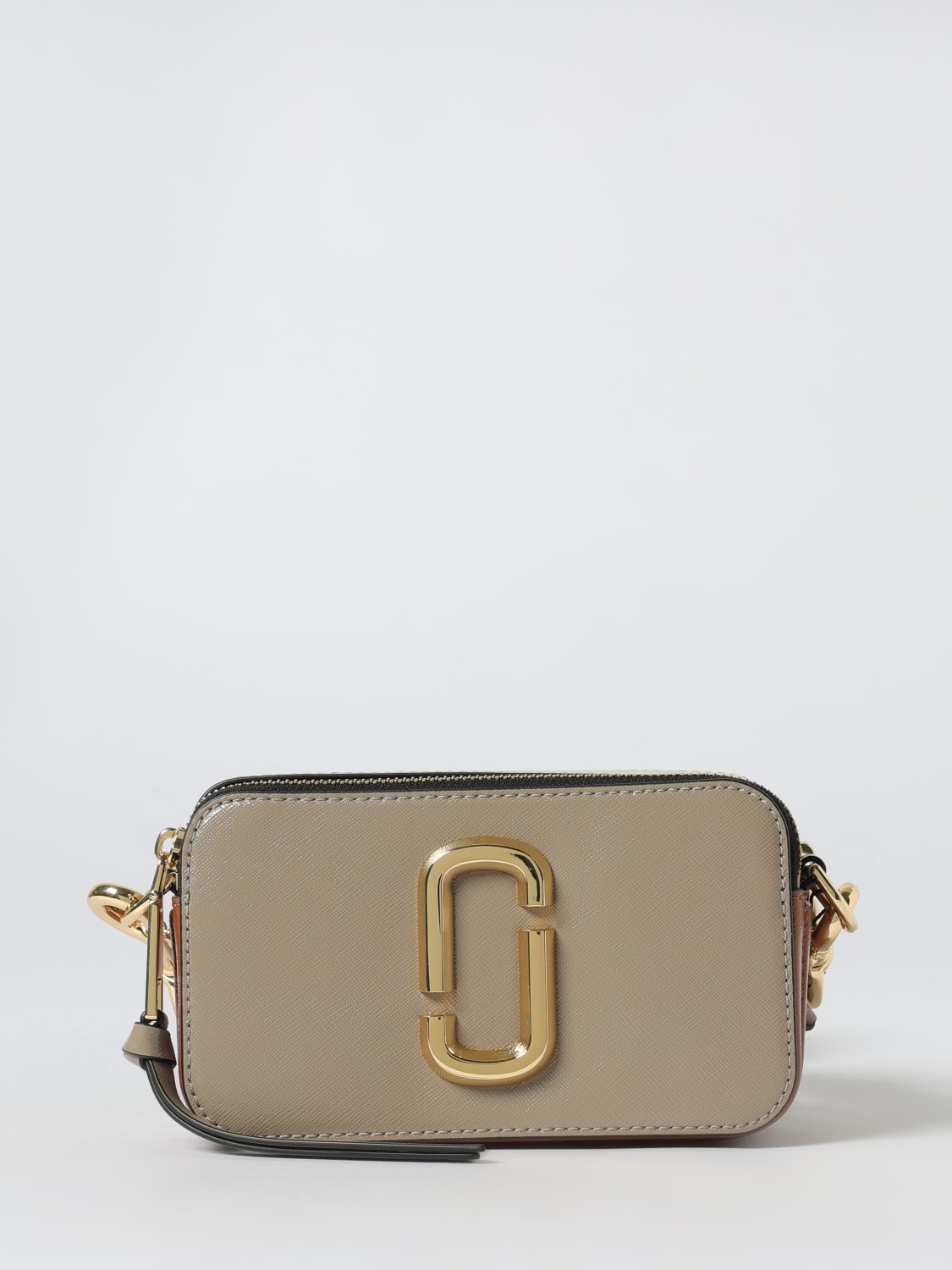 MARC JACOBS BORSA A TRACOLLA: Borsa The Snapshot Marc Jacobs in pelle, Sabbia - Img 1