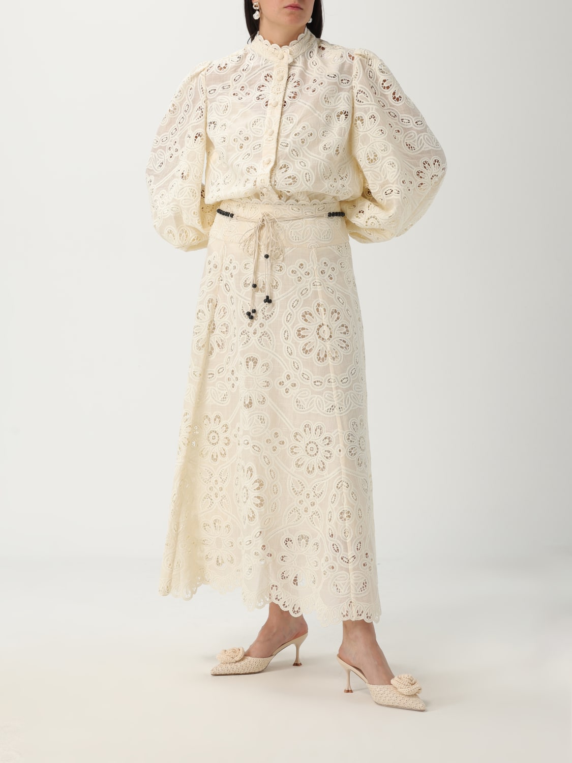 ZIMMERMANN GONNA: Gonna Zimmermann in Sangallo , Bianco - Img 2