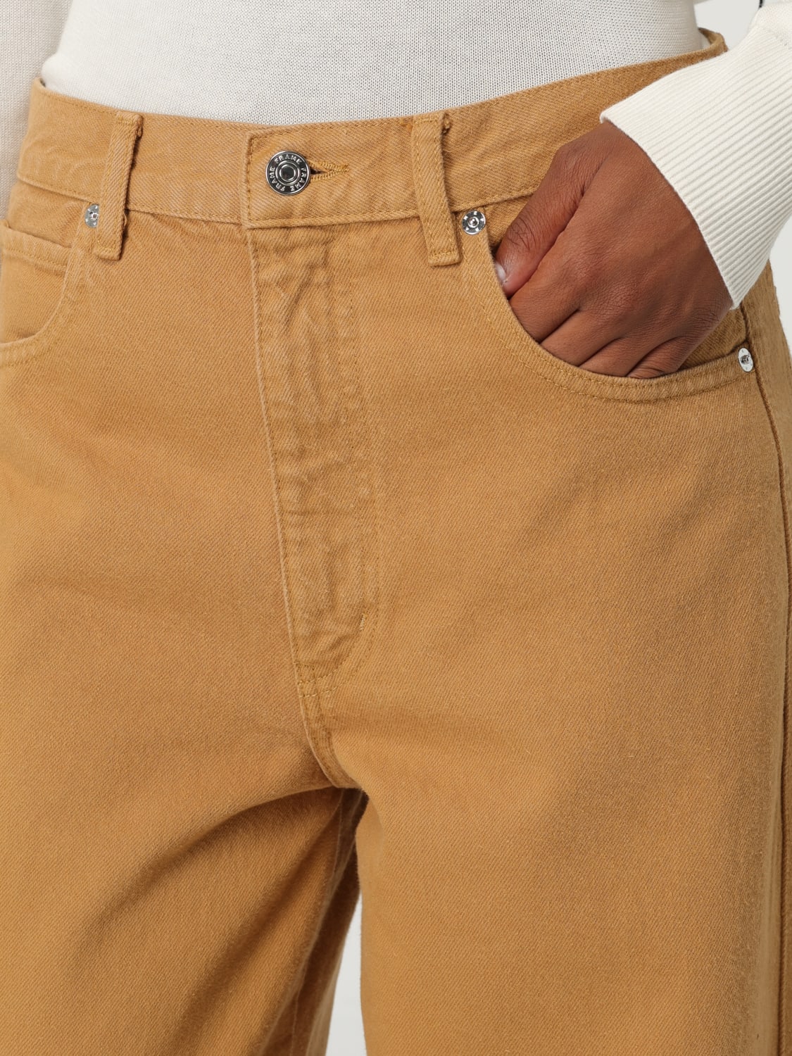 FRAME JEANS: Jeans woman Frame, Brown - Img 3