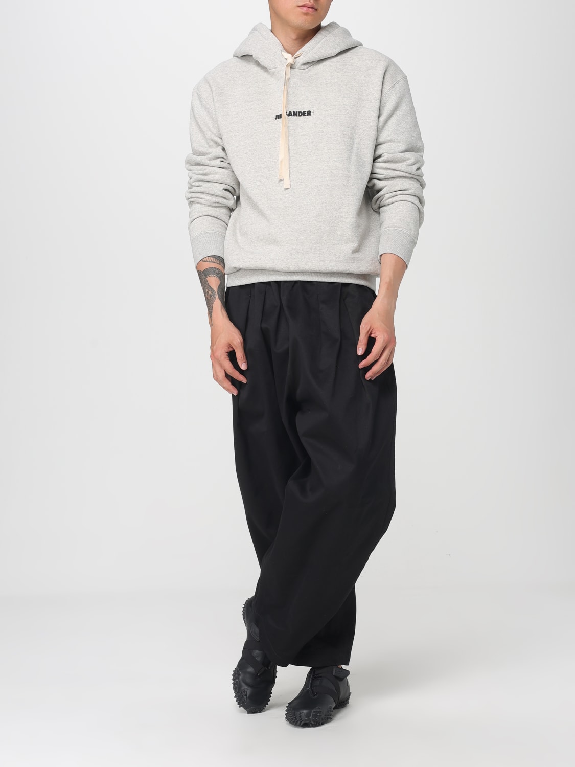 JIL SANDER SWEATSHIRT: Sweater men Jil Sander, Grey - Img 2