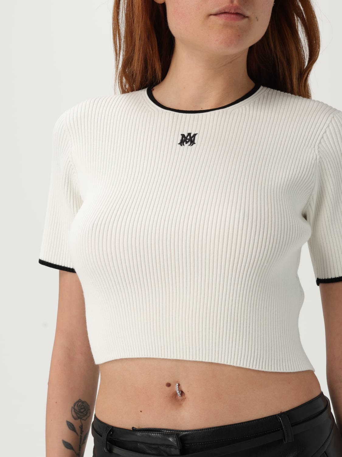 AMIRI JUMPER: T-shirt woman Amiri, White - Img 4