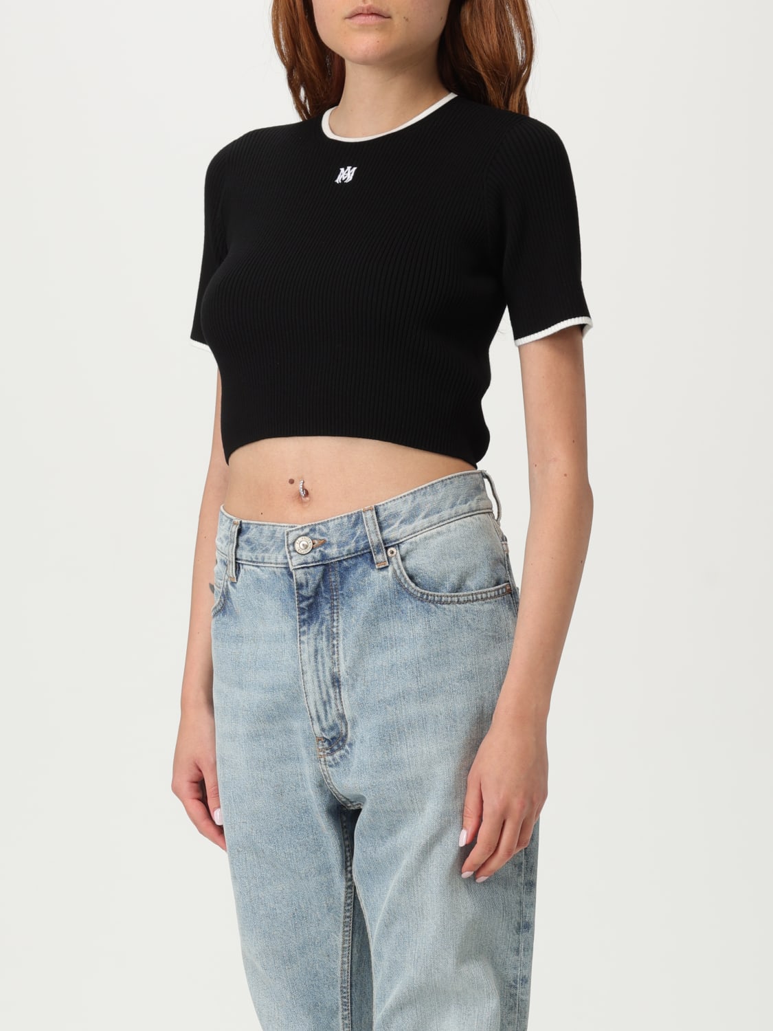 AMIRI JERSEY: Camiseta mujer Amiri, Negro - Img 3