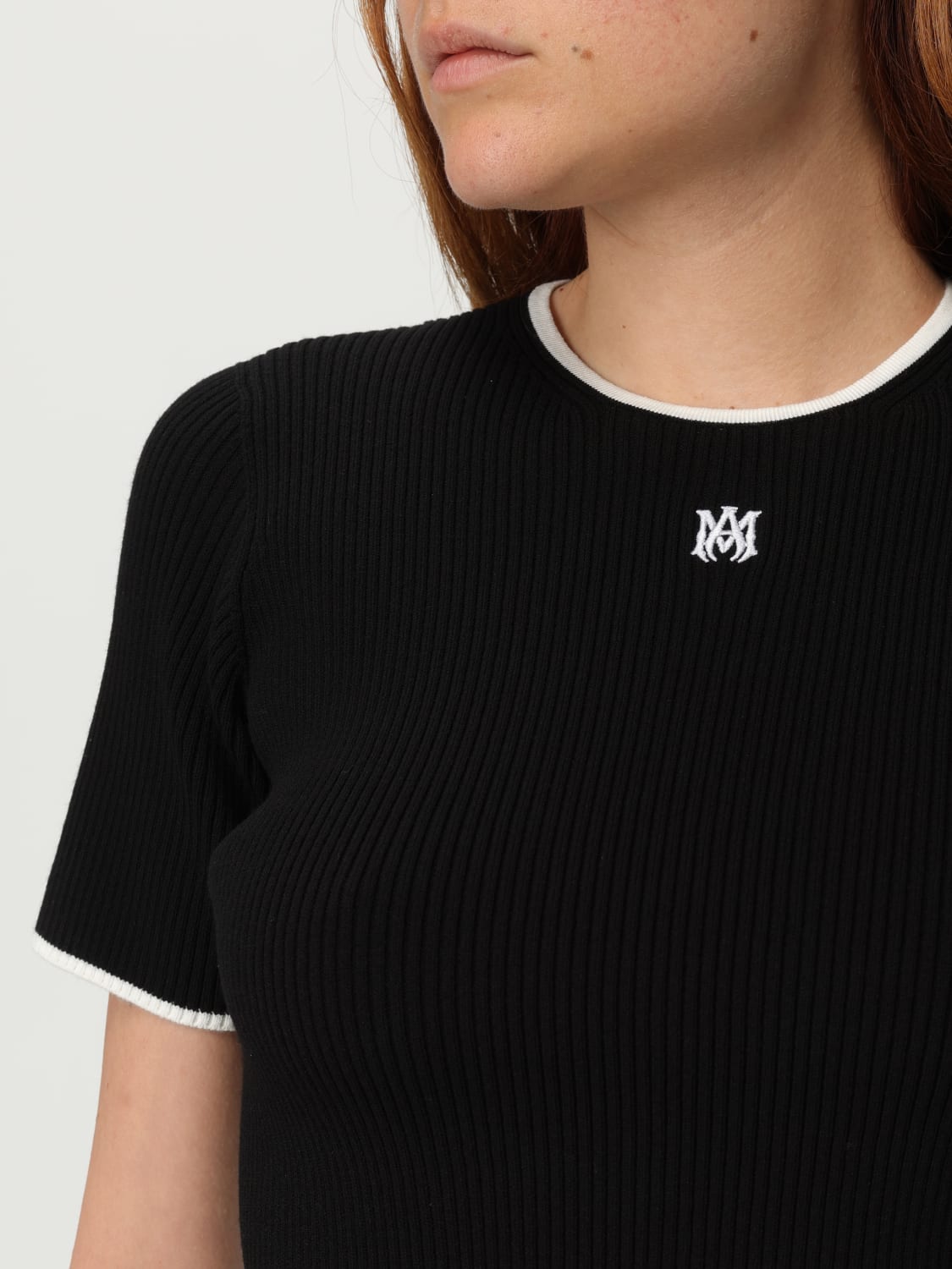 AMIRI JERSEY: Camiseta mujer Amiri, Negro - Img 4
