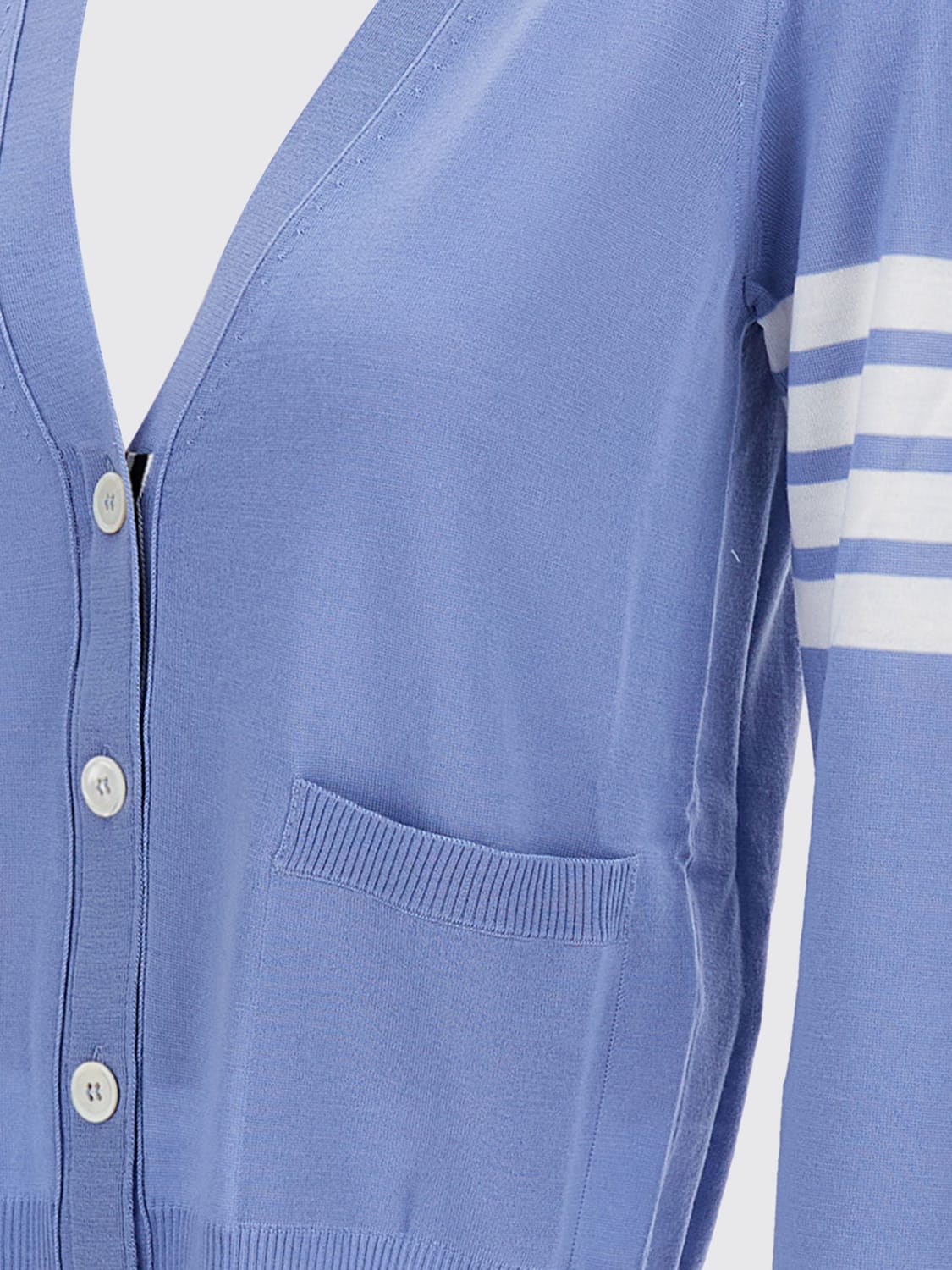 THOM BROWNE JERSEY: Cárdigan mujer Thom Browne, Azul Claro - Img 4