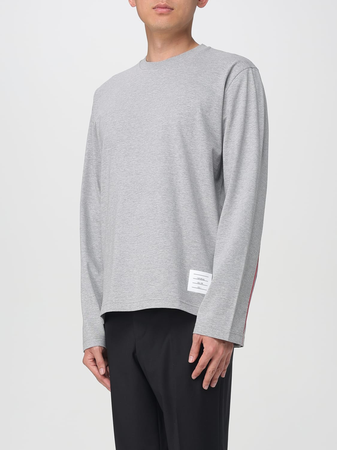 THOM BROWNE T-SHIRT: Sweater men Thom Browne, Grey - Img 4