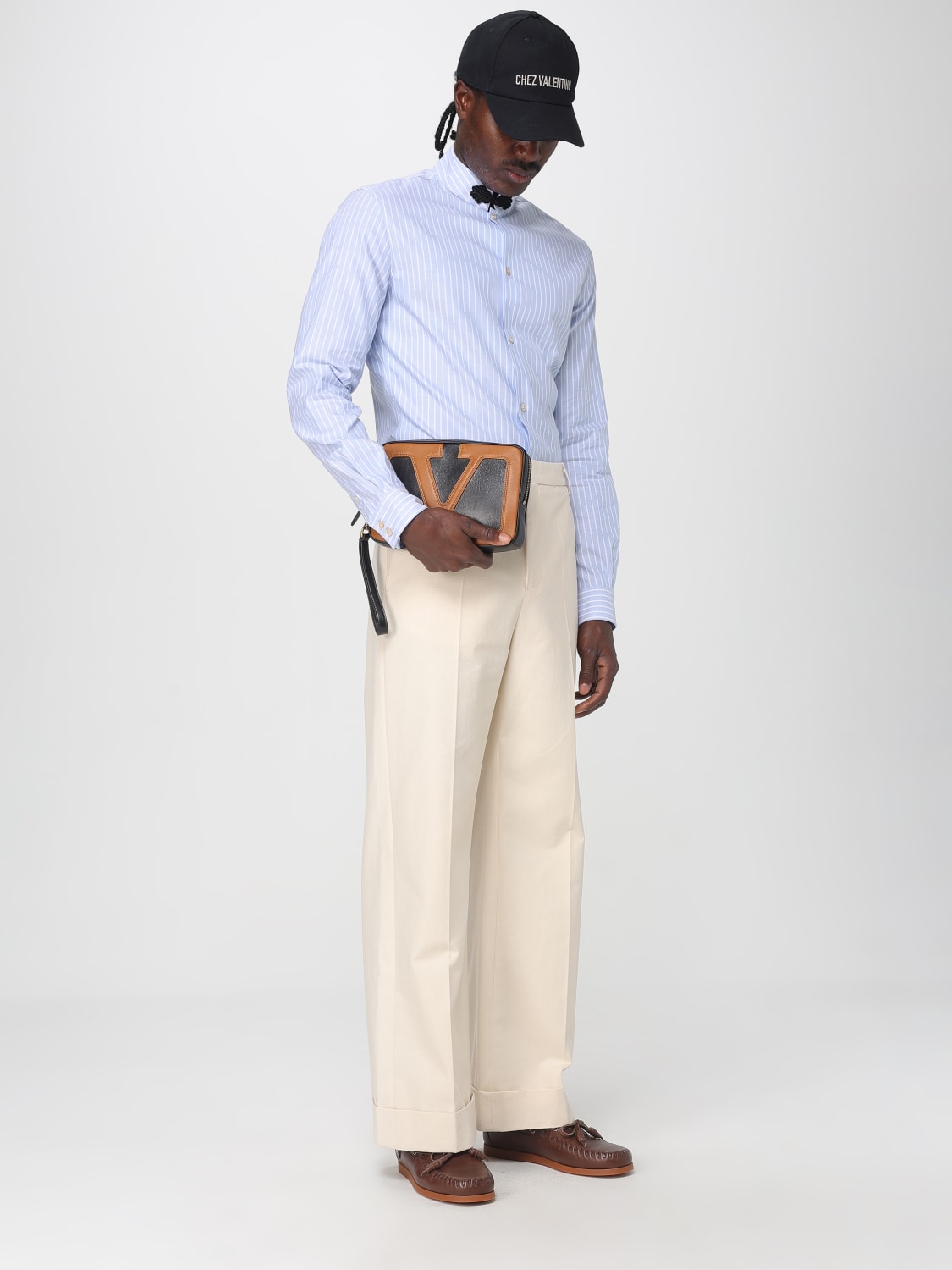 VALENTINO SHIRT: Shirt men Valentino, Blue - Img 2