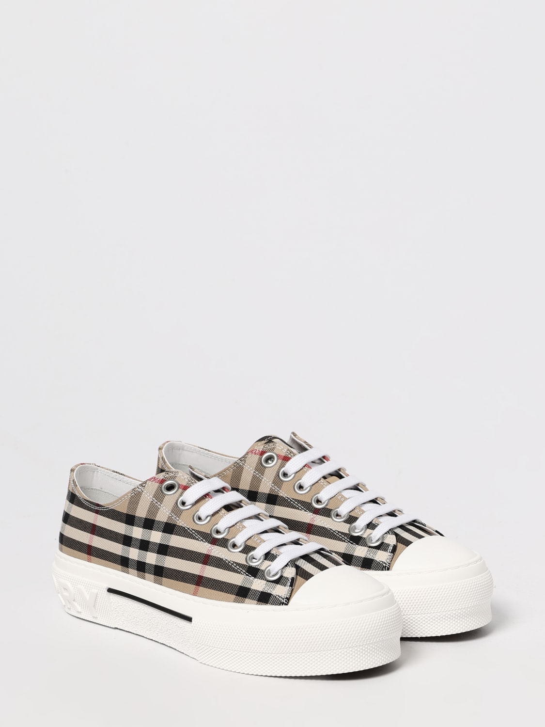 BURBERRY SNEAKERS: Sneakers woman Burberry, Beige - Img 2