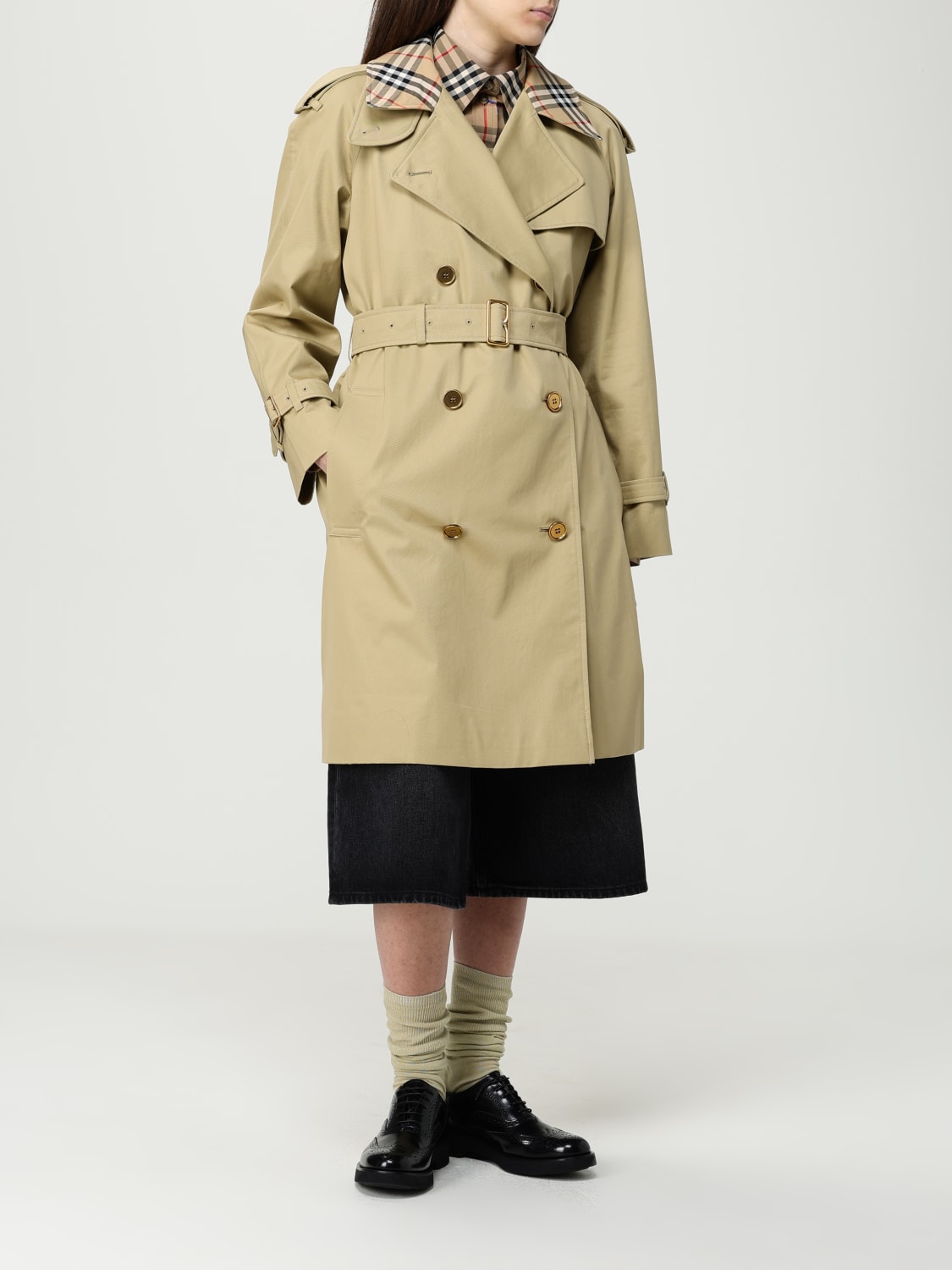 BURBERRY CHAQUETA: Sobretodo mujer Burberry, Beige - Img 2