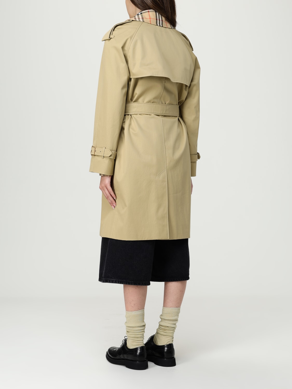 BURBERRY CHAQUETA: Sobretodo mujer Burberry, Beige - Img 3