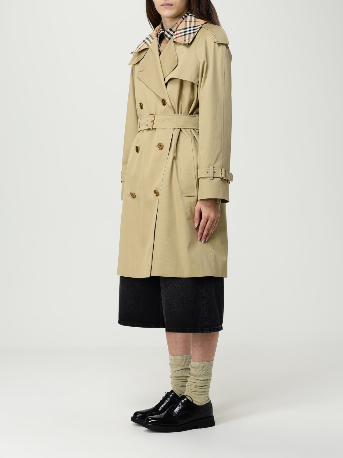 BURBERRY CHAQUETA: Sobretodo mujer Burberry, Beige - Img 4