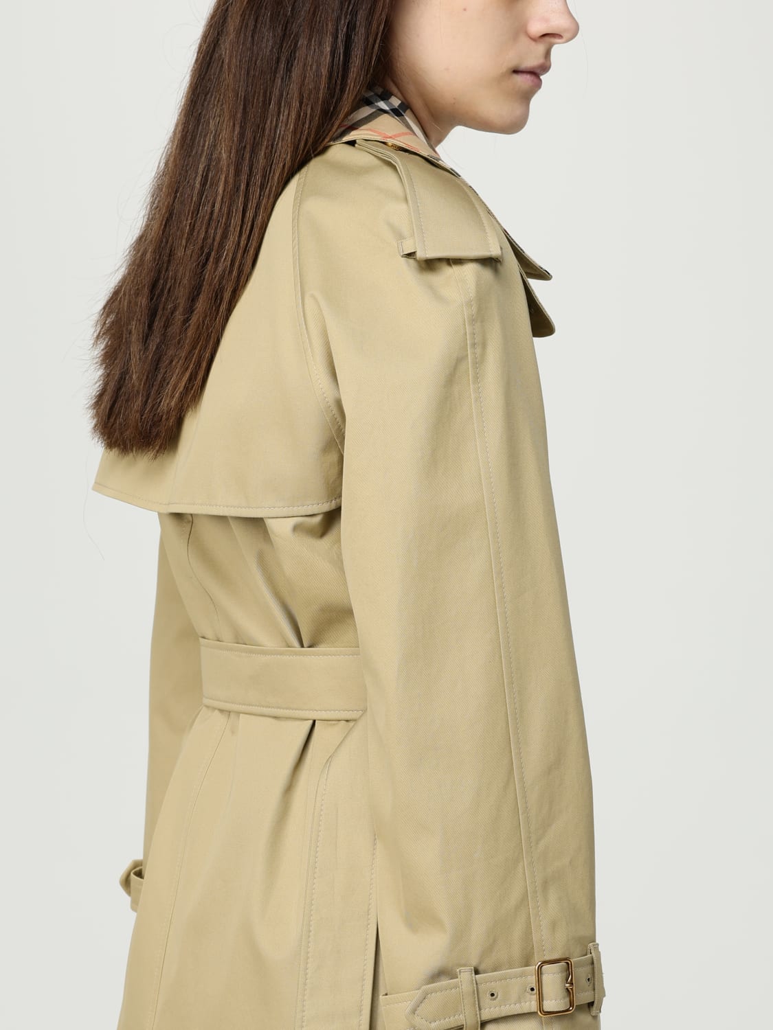 BURBERRY CHAQUETA: Sobretodo mujer Burberry, Beige - Img 5