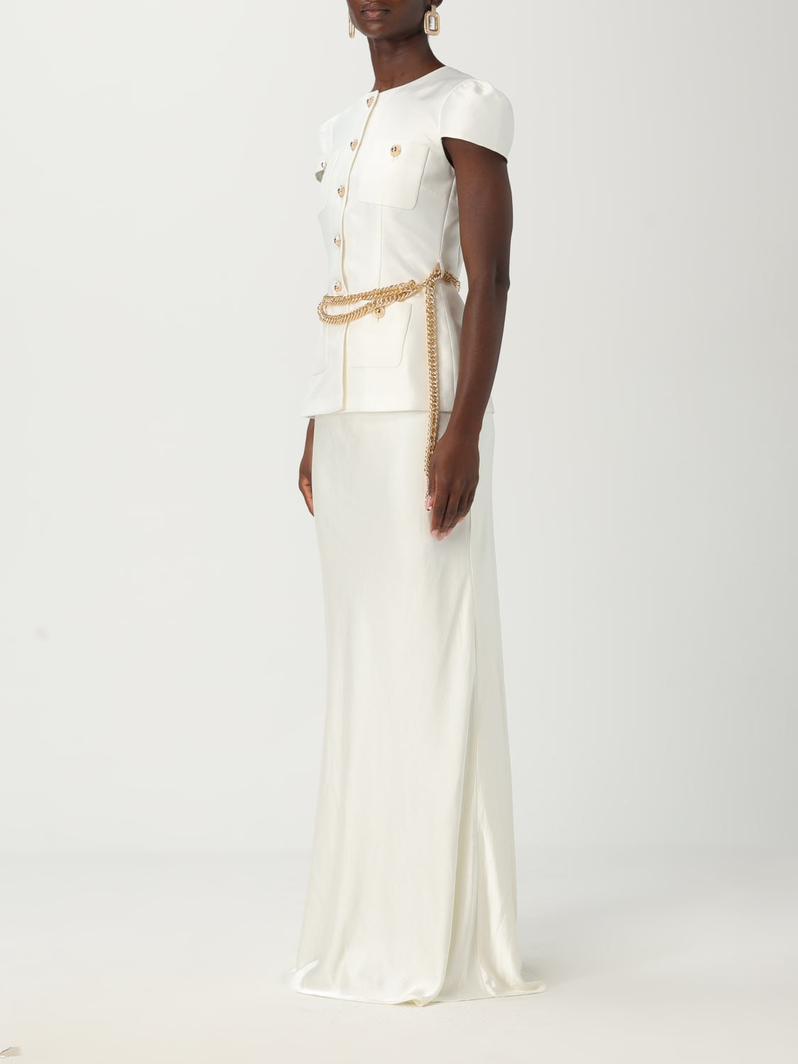 SELF-PORTRAIT DRESS: Dress woman Self-portrait, White - Img 3