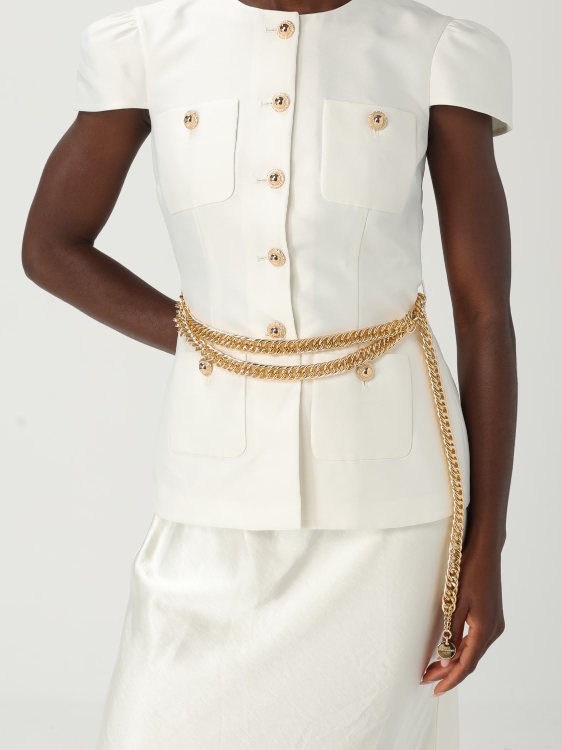 SELF-PORTRAIT DRESS: Dress woman Self-portrait, White - Img 4