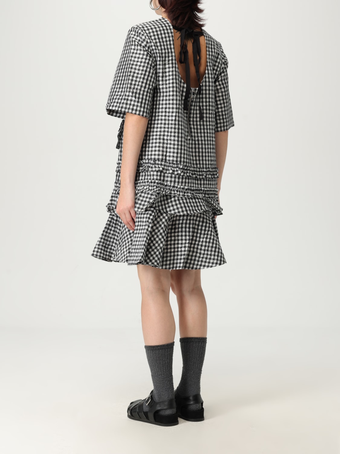 GANNI DRESS: Dress woman Ganni, White - Img 2