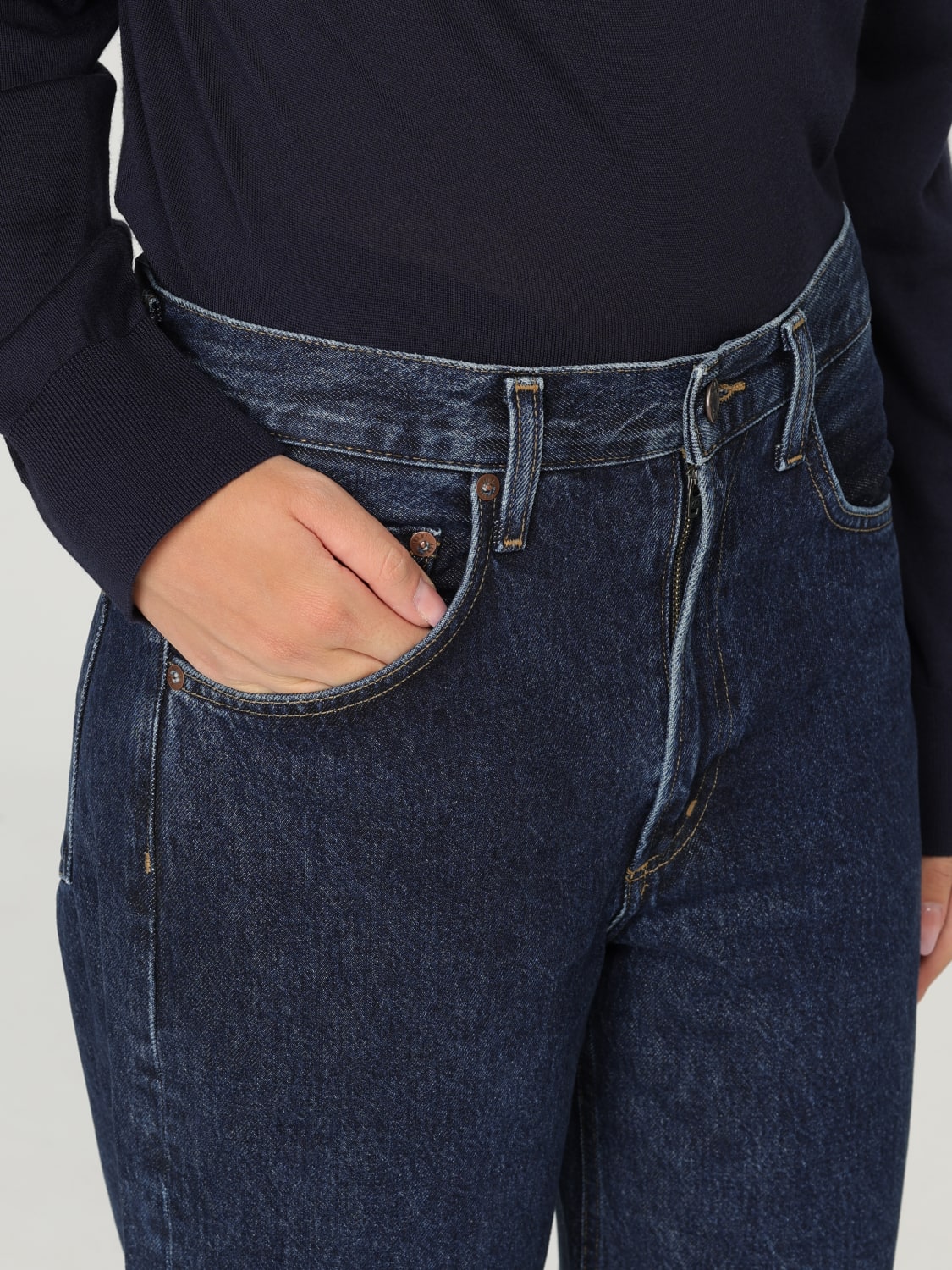 AGOLDE JEANS: Jeans palazzo Agolde in denim rigenerato, Blue - Img 3